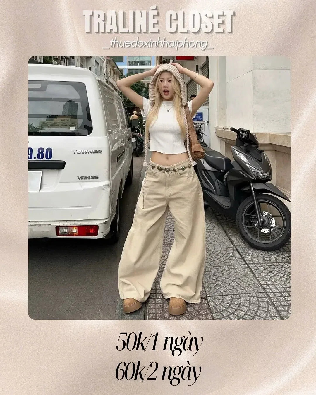 Chiếc quần be dễ phối đồ quá tr💛 1