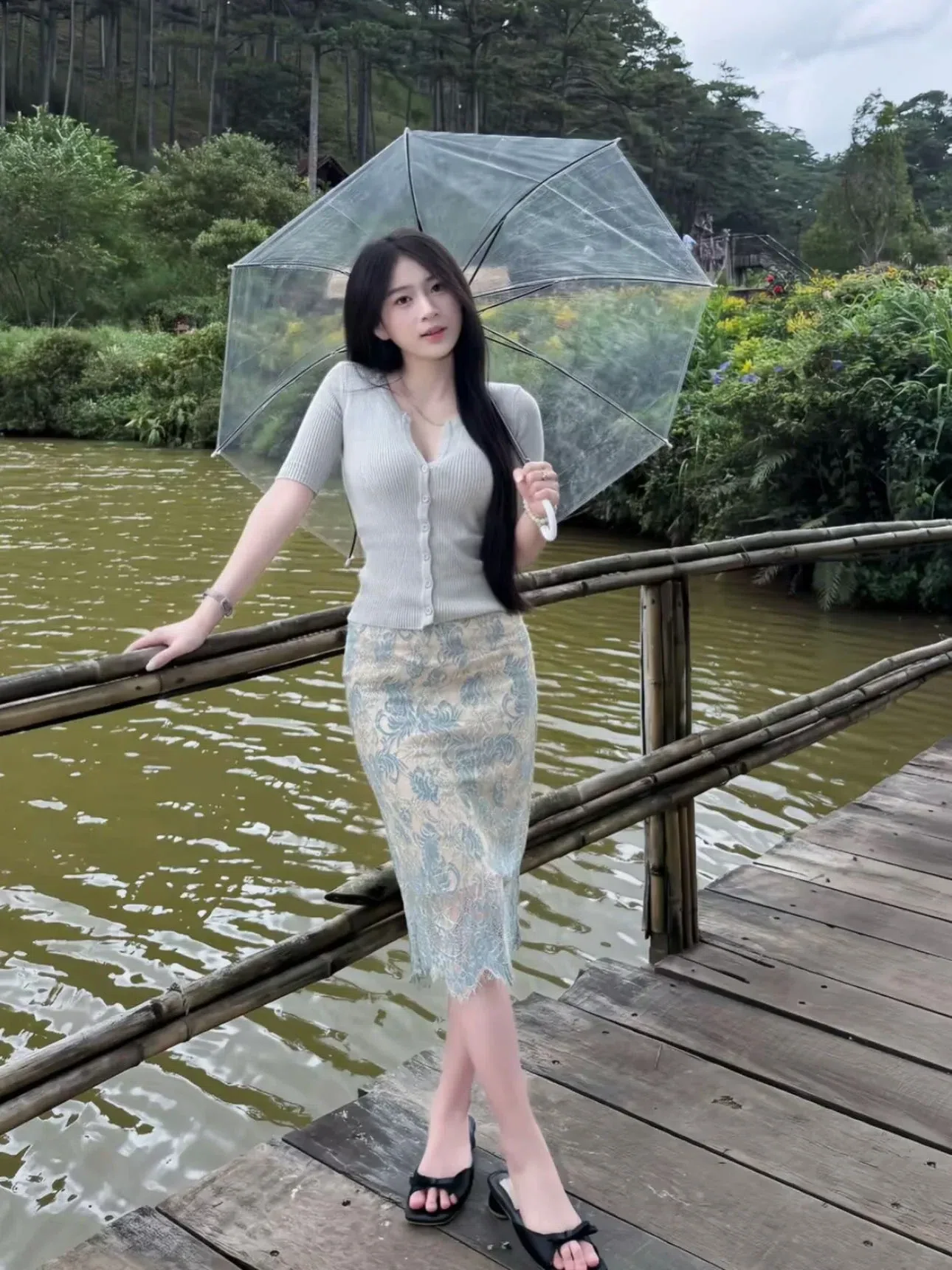 SIZE S, M ~V645-654 Set ren xanh QC 2