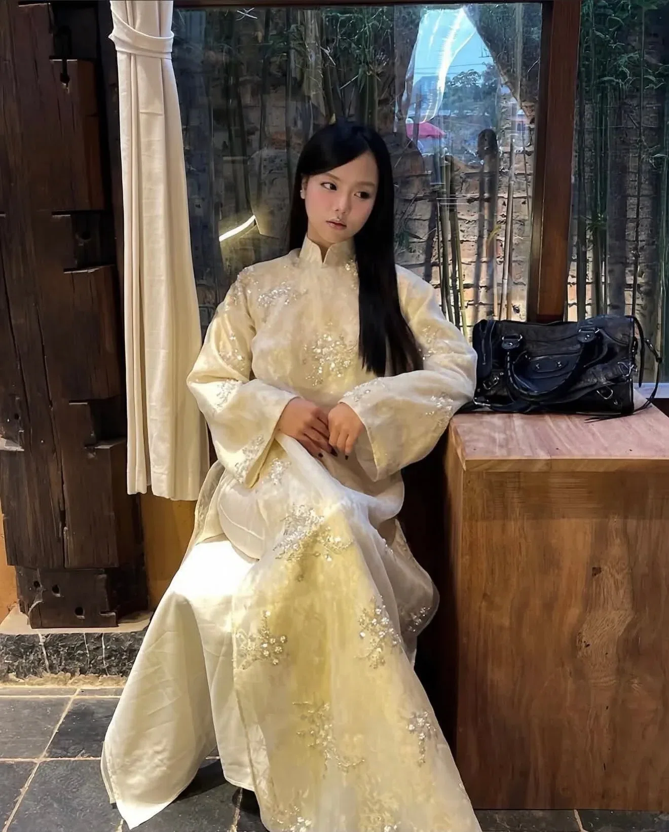 Áo dài Ivory size M,L 4