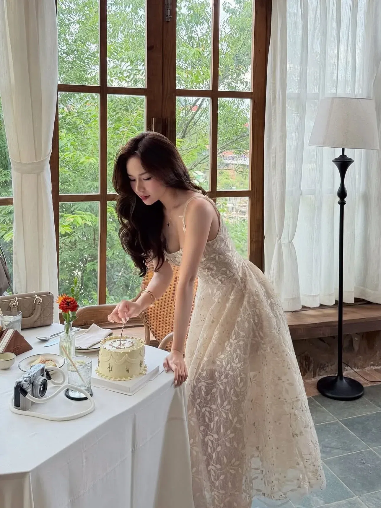 Chouchou V407 Đầm 2s kim sa Chouchou size S, M 4
