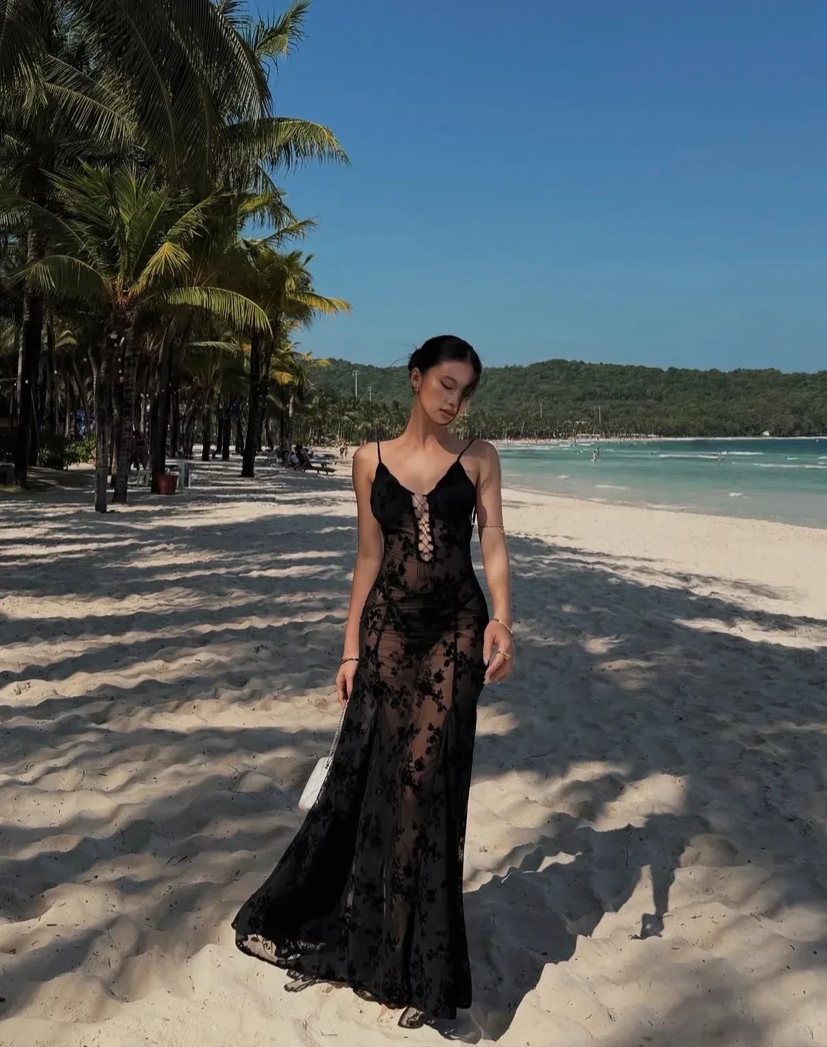 Black Swan 🦢 Black Rosie Dress - size M co giãn fit M, L 17