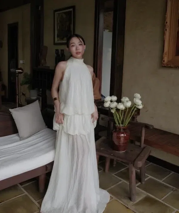 Đầm Bích kem - size L (ngực 88-92) 5