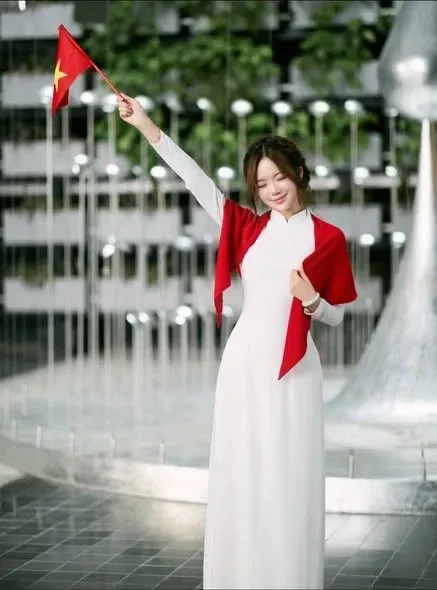 Roselia Áo Dài Trắng 4 Tà Dày Dặn 4