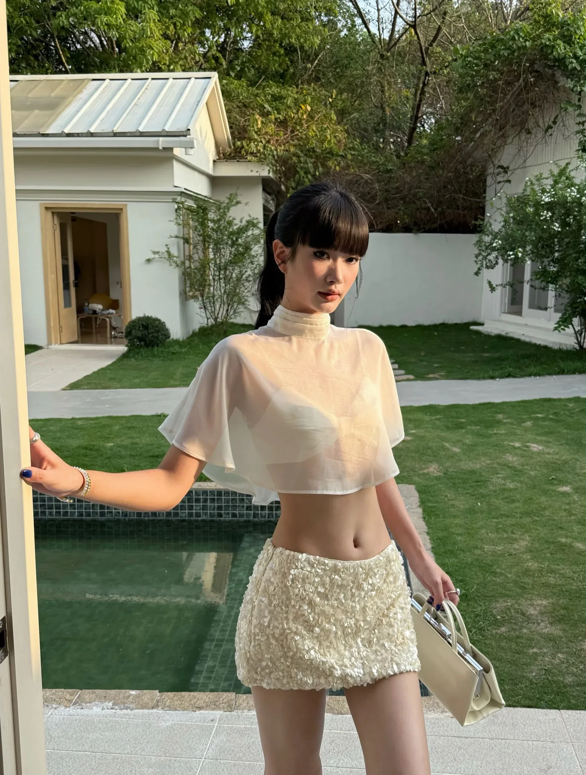 Váy sequin kèm cape SK0009 2
