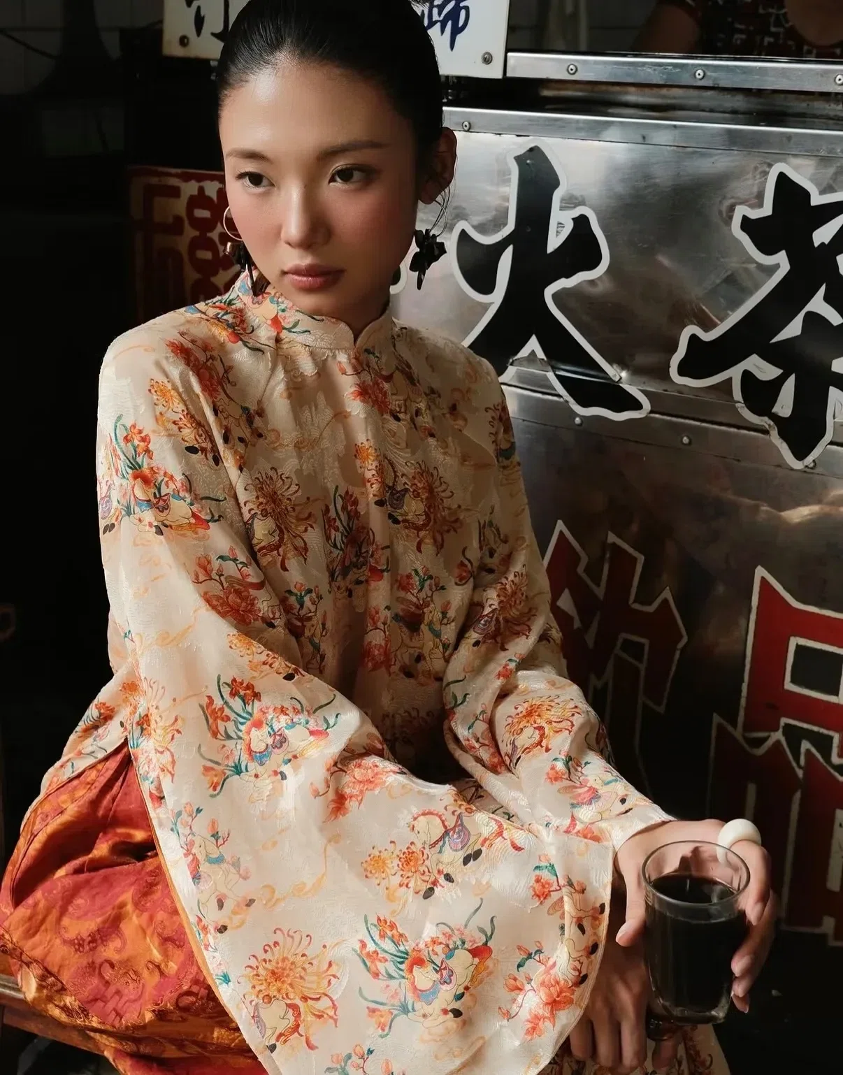 Áo dài Kim Thi Mã - size L form fit M, L 5