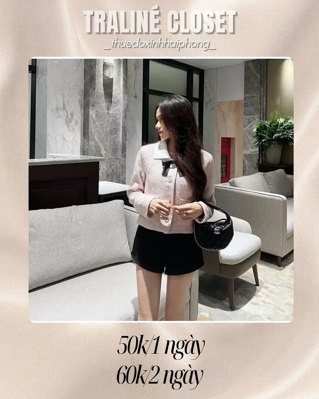 Set áo dạ tweed cùng quần nhung vibe tỉu thư xinh xỉu
Giá thuê cả set: 80k/ ngà 1