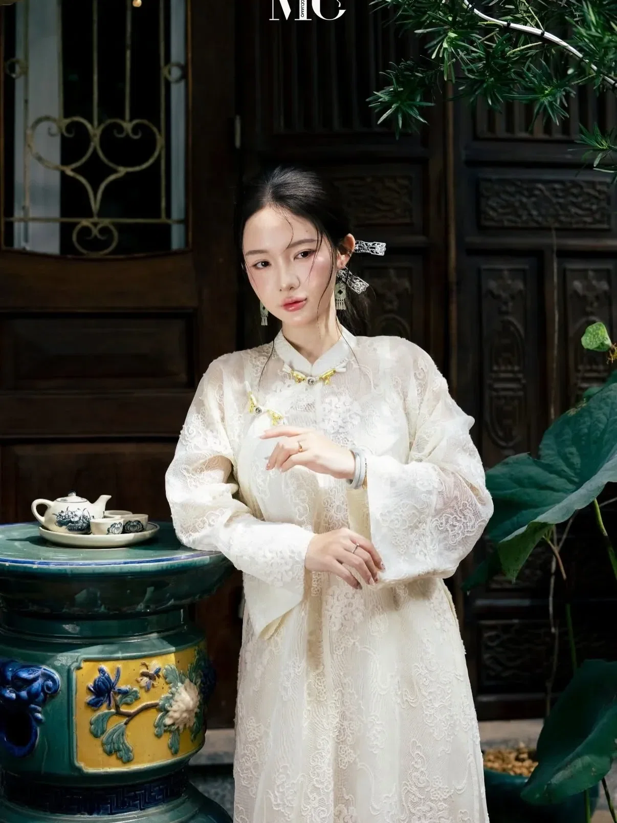 Áo dài Kiều Khổng - size L 20