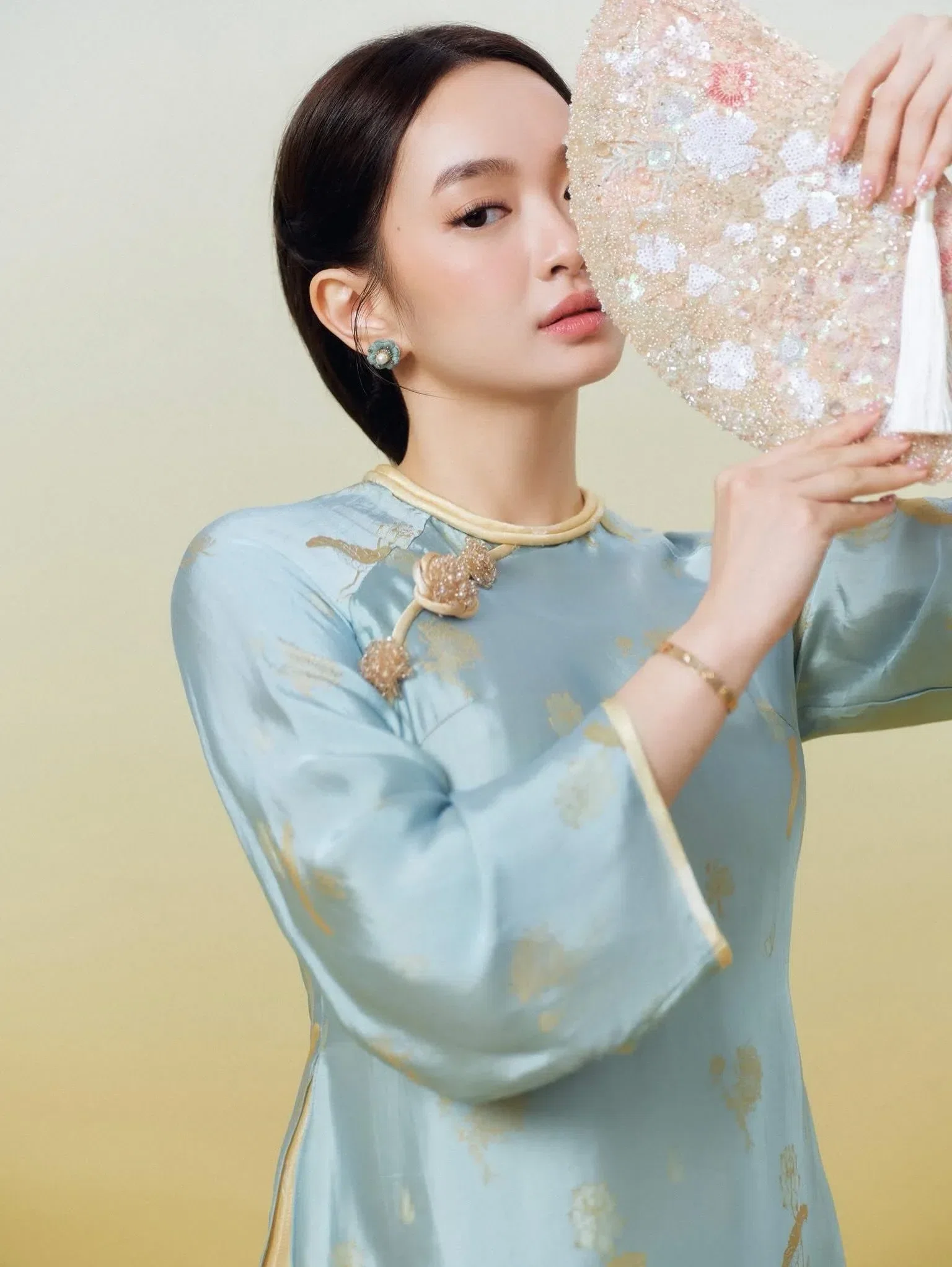 ÁO DÀI LAM size M 14