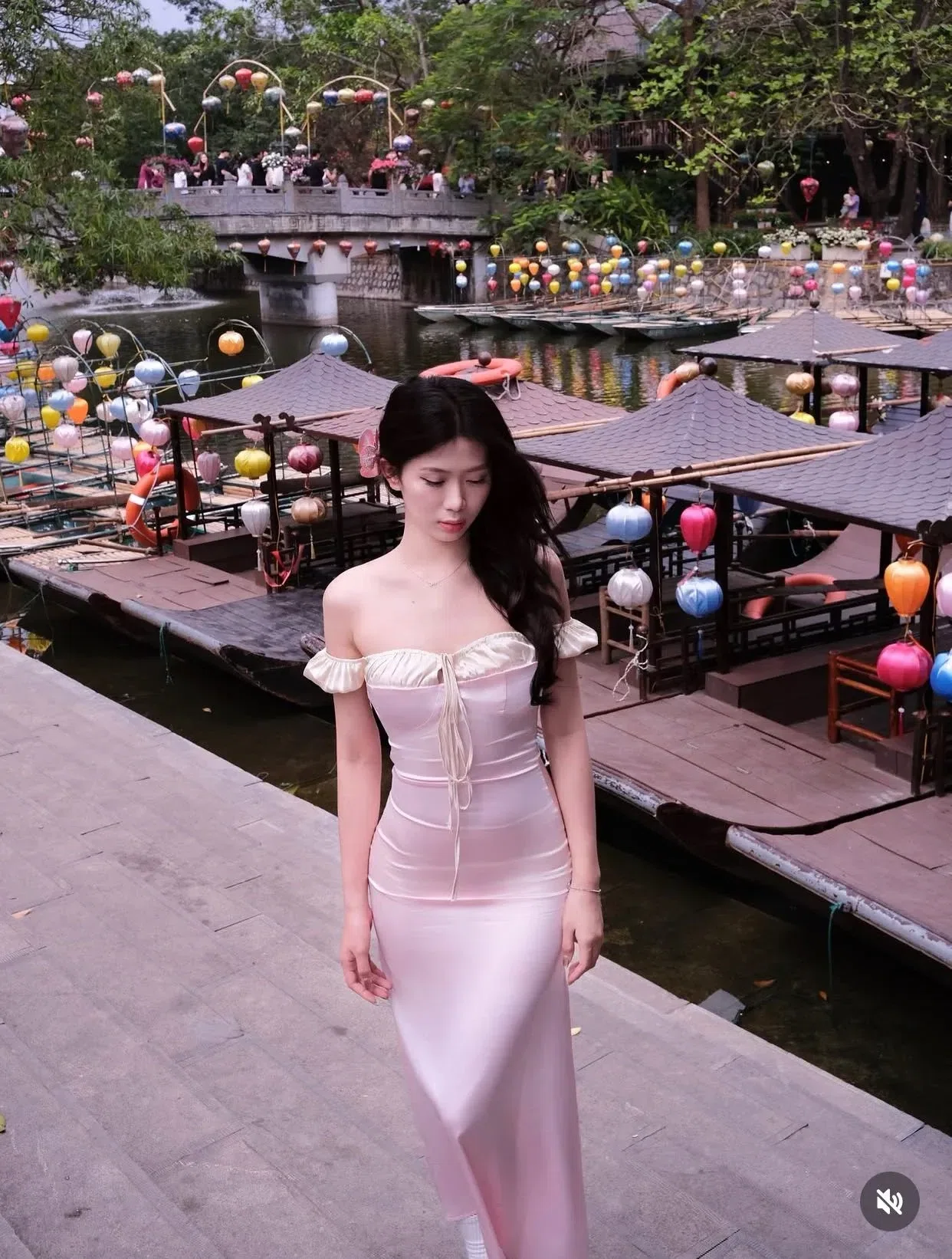 Pink Silk Dress 1