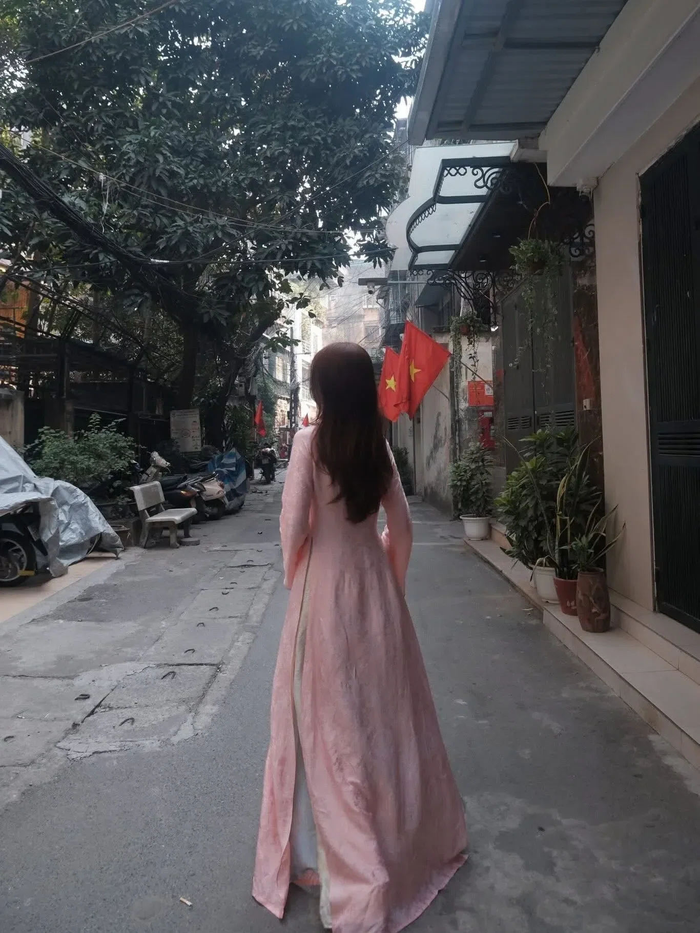 Áo dài Nguyệt Đào - size L (số đo max 94-75) 5