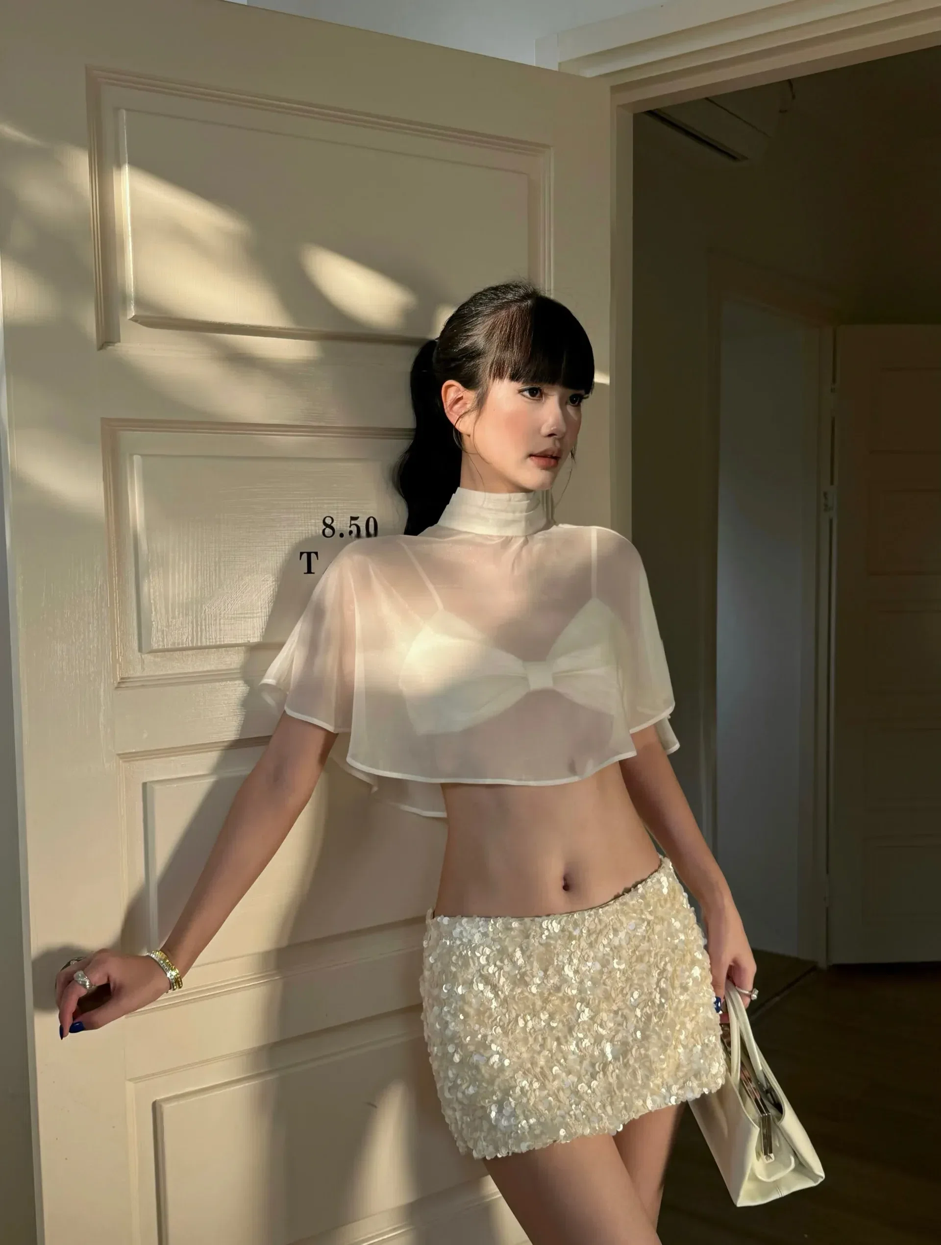 Váy sequin kèm cape SK0009 4