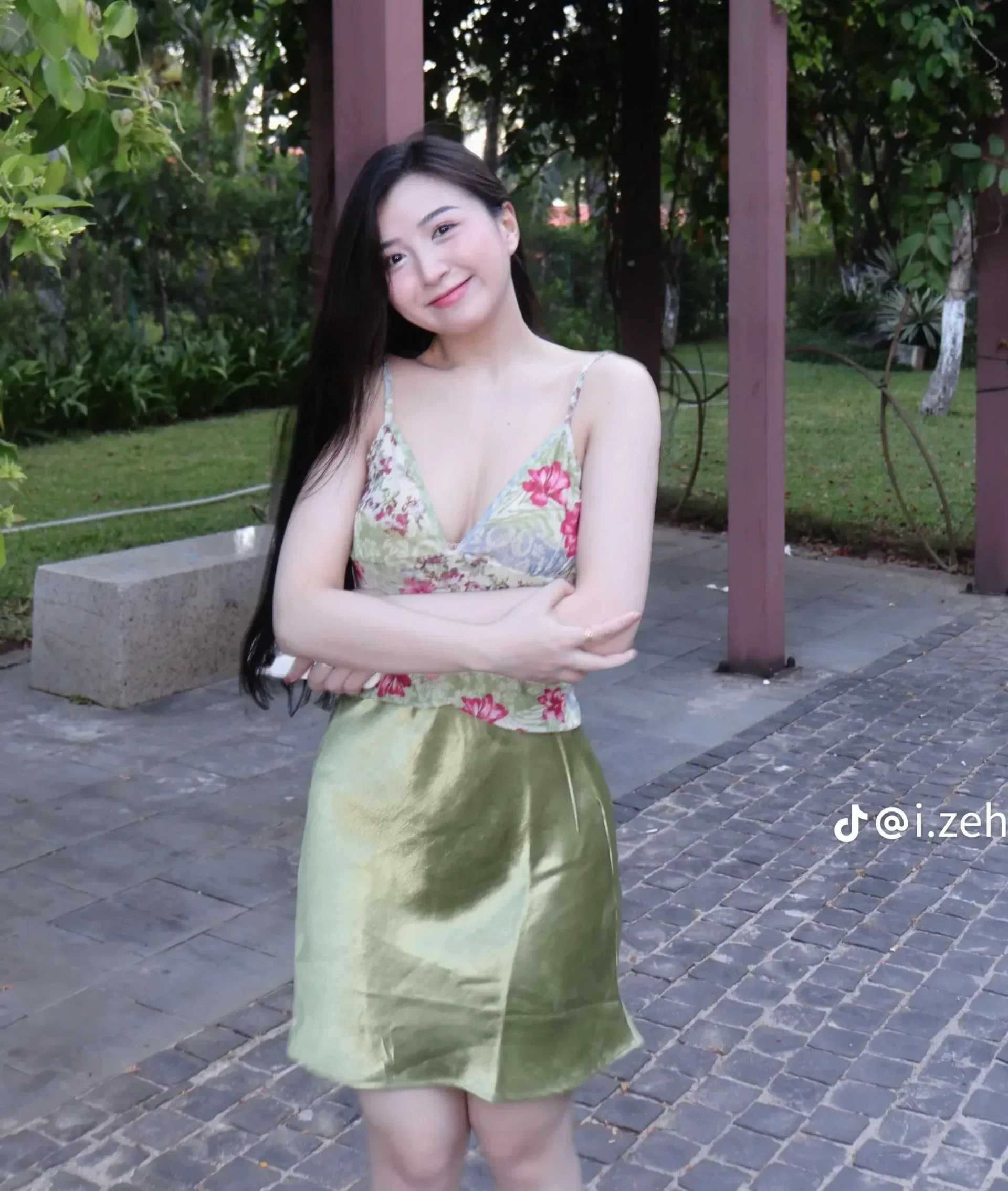 SET CV LỤA MIX CADIGAN ÁO 2S XANH LÁ 5