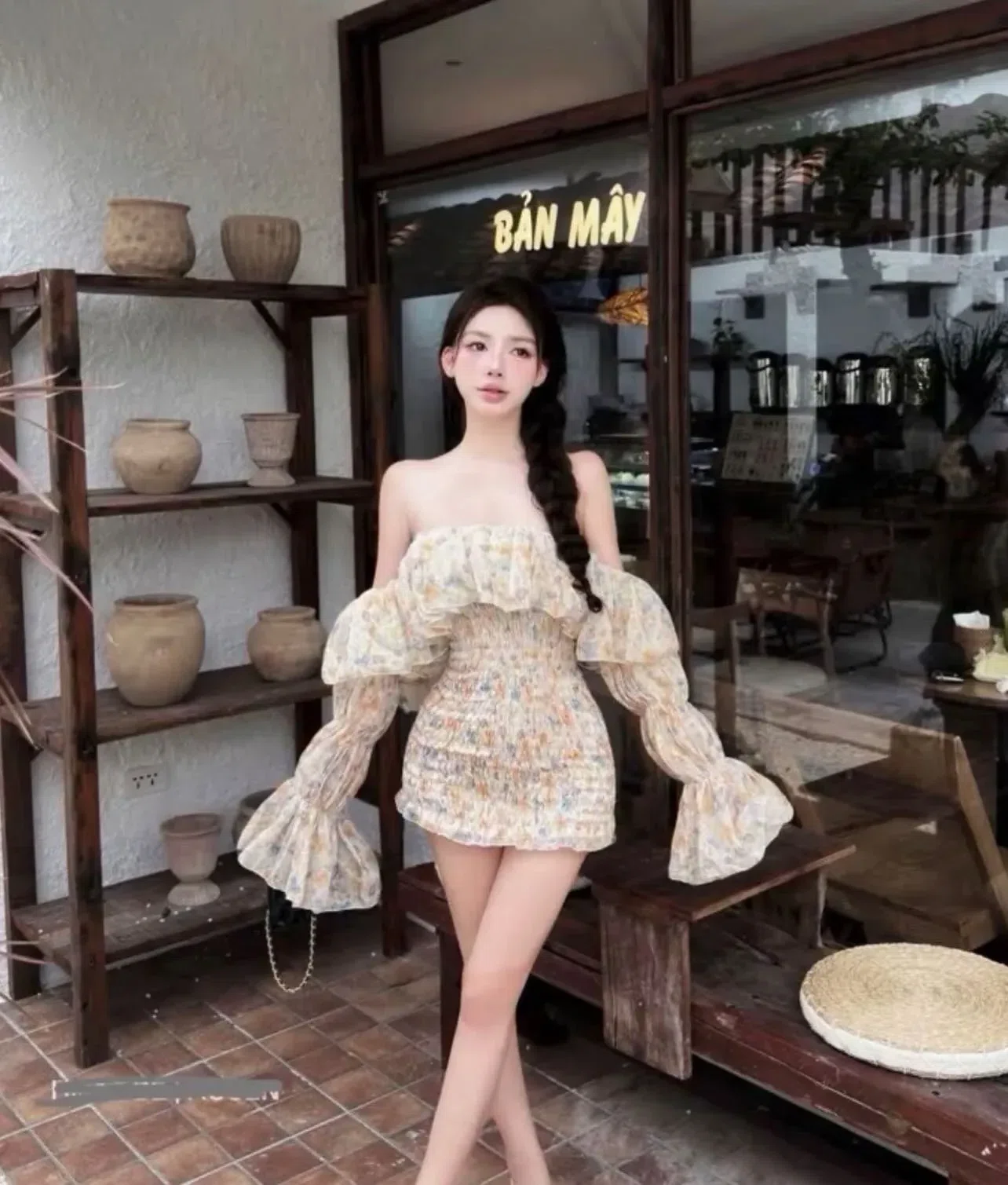 ĐẦM NHÚN BODY TRỄ VAI 4