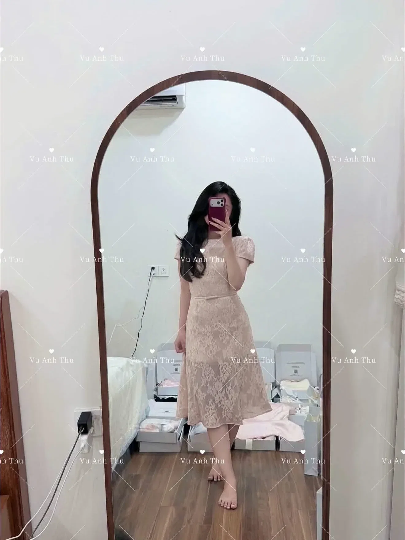 Cora Dresse Rose - size L 8