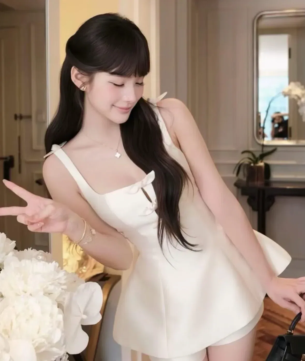 SET ÁO PEPLUM PHỐI NƠ KÈM QUẦN SHORT 5