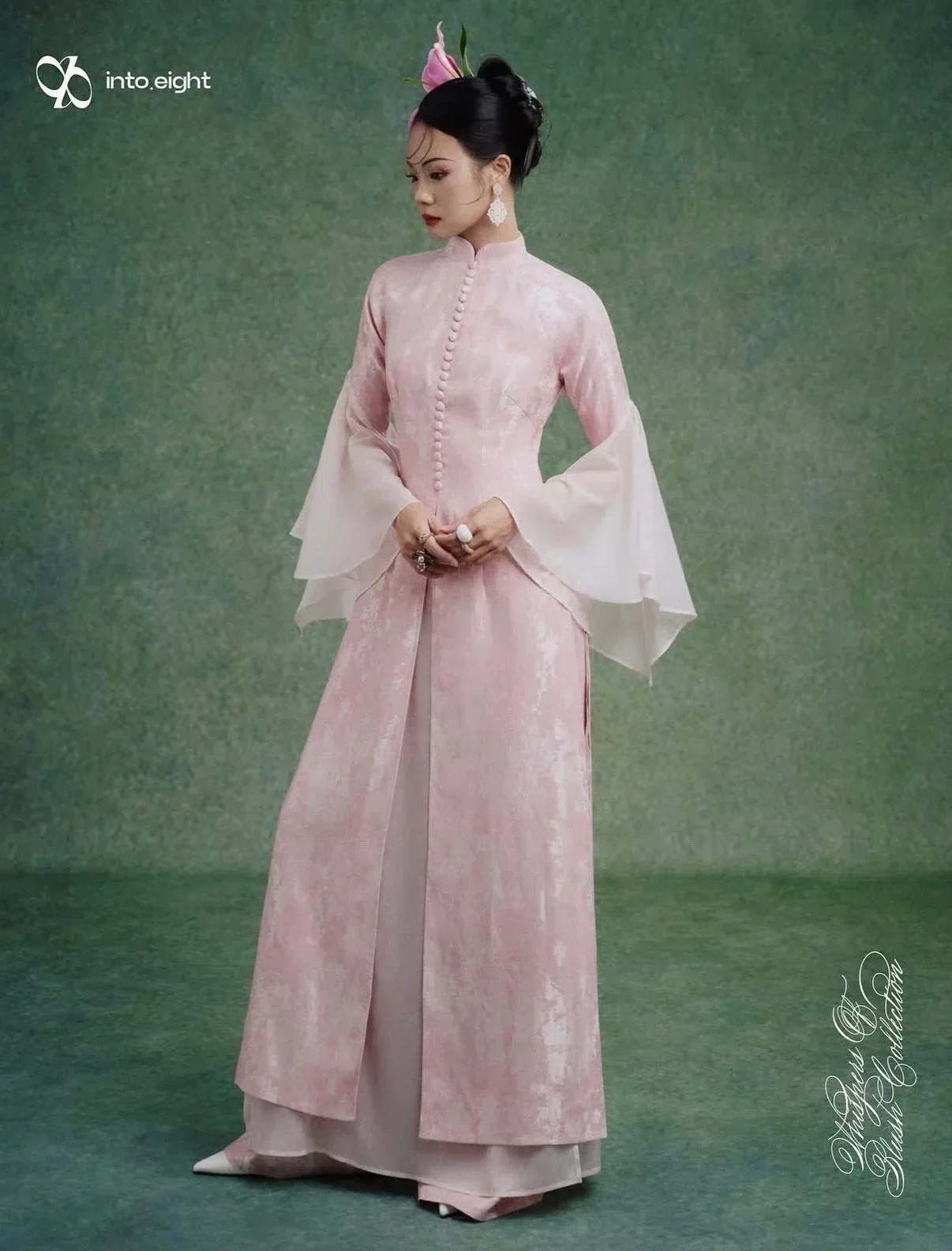 Áo dài Trâm + quần Mây - size M fit M, L 6