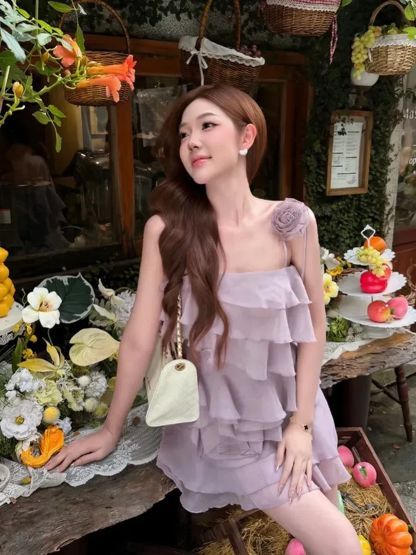 V459 Lavender dress tipblu 1