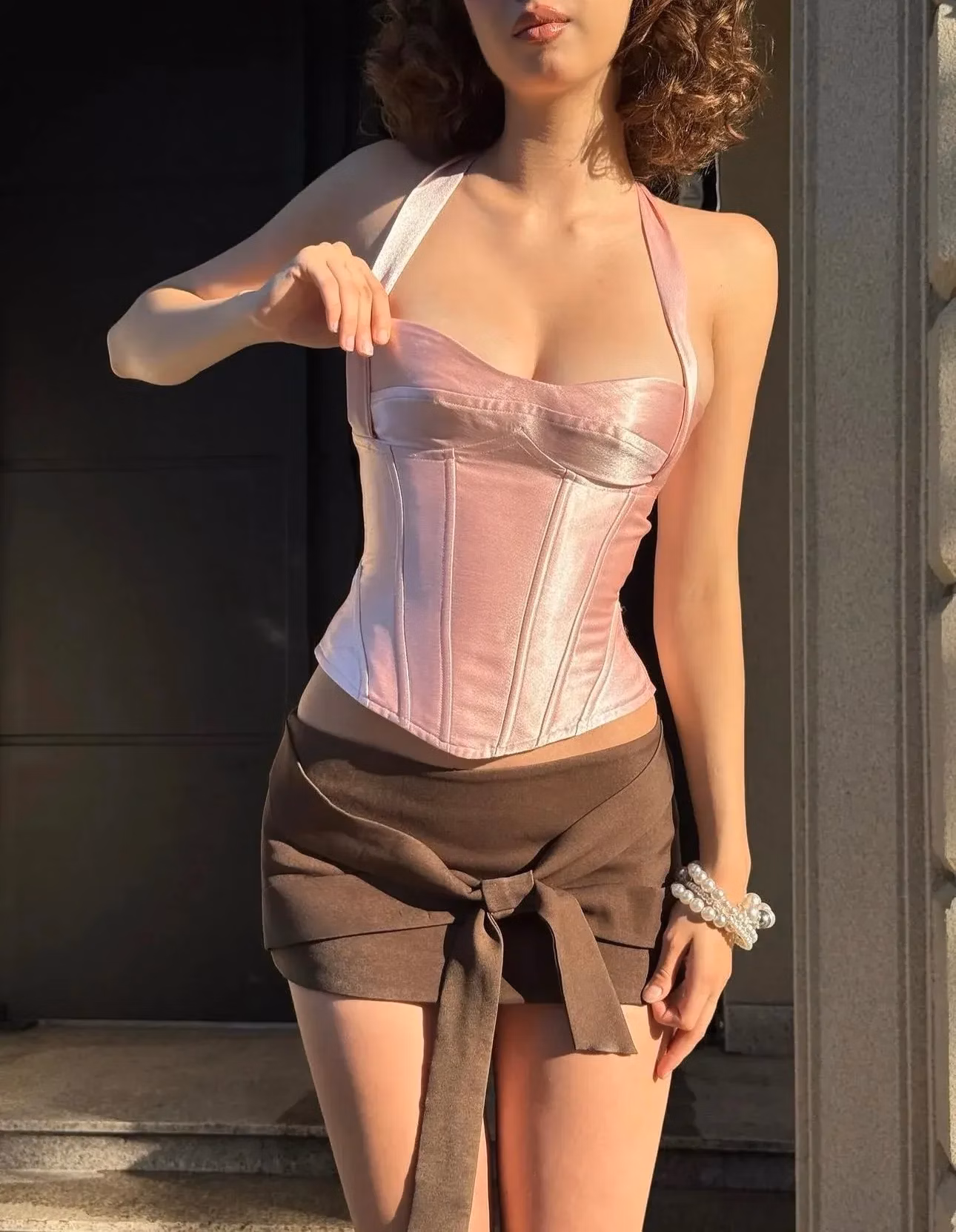 áo corset 210, áo corser + cv 350, full set 3 món 400k 4