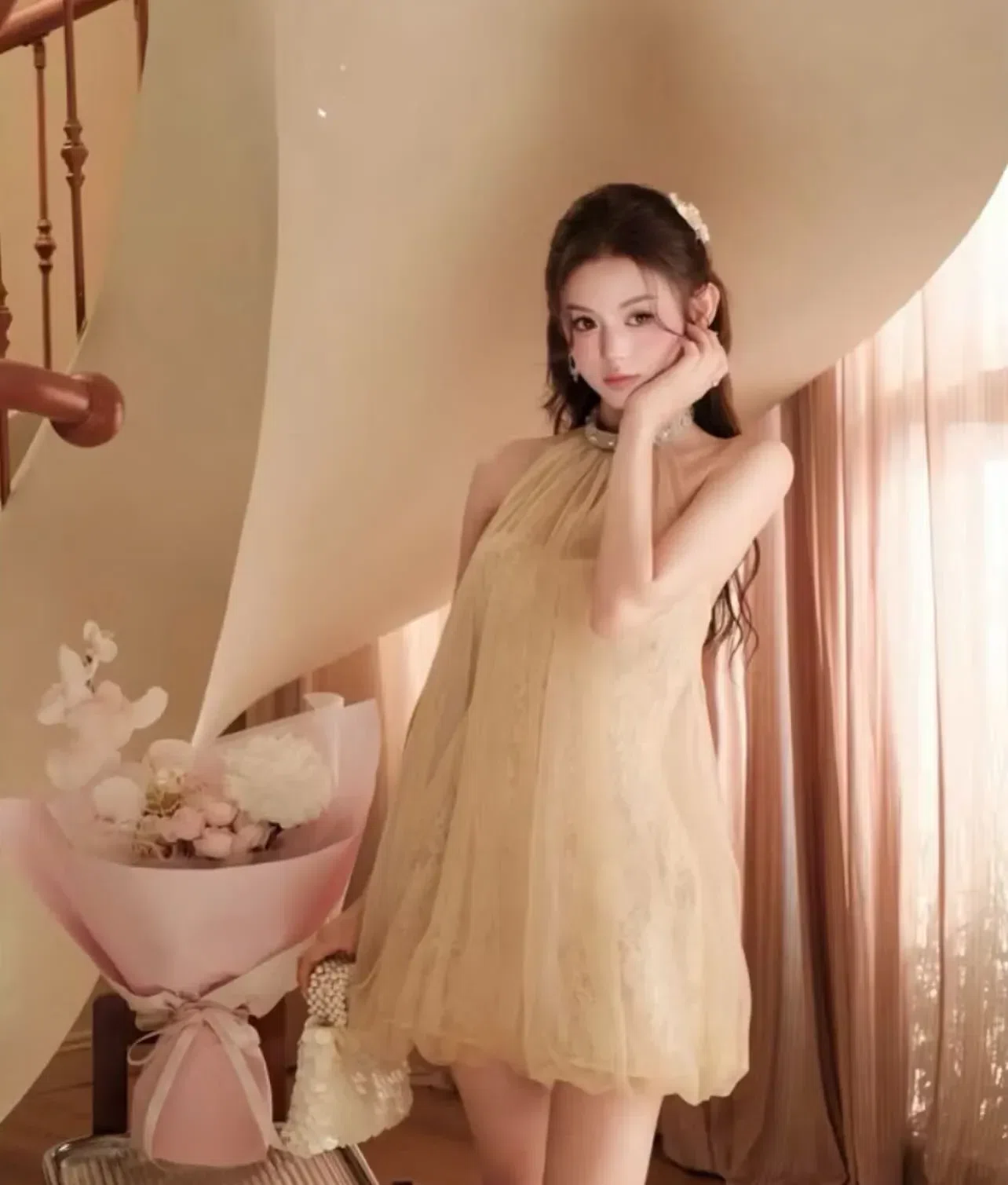 ĐẦM CÚP PHỐI LƯỚI CỔ ĐÁ 4