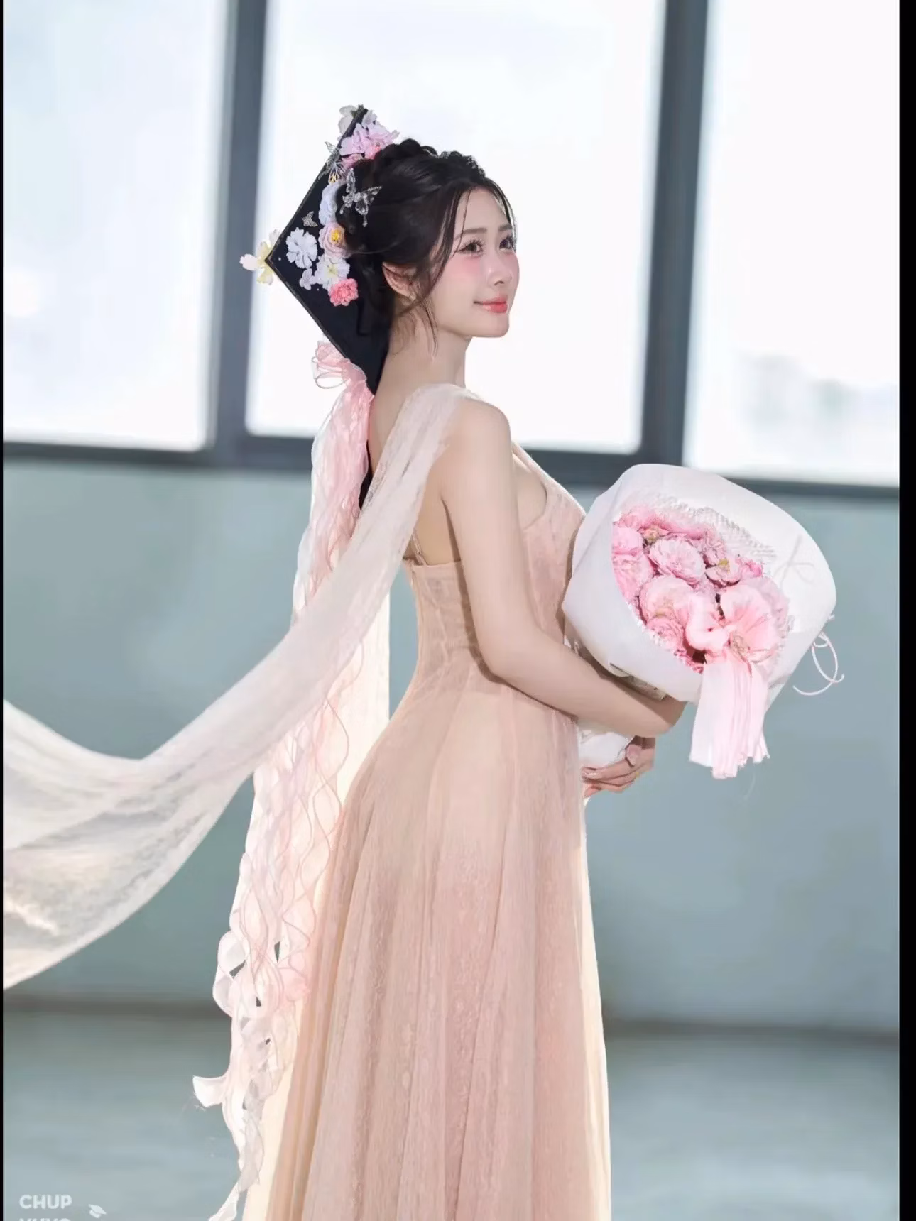 Sò Vintage V462 CALIA Đầm ren lưới vạt Sò 6