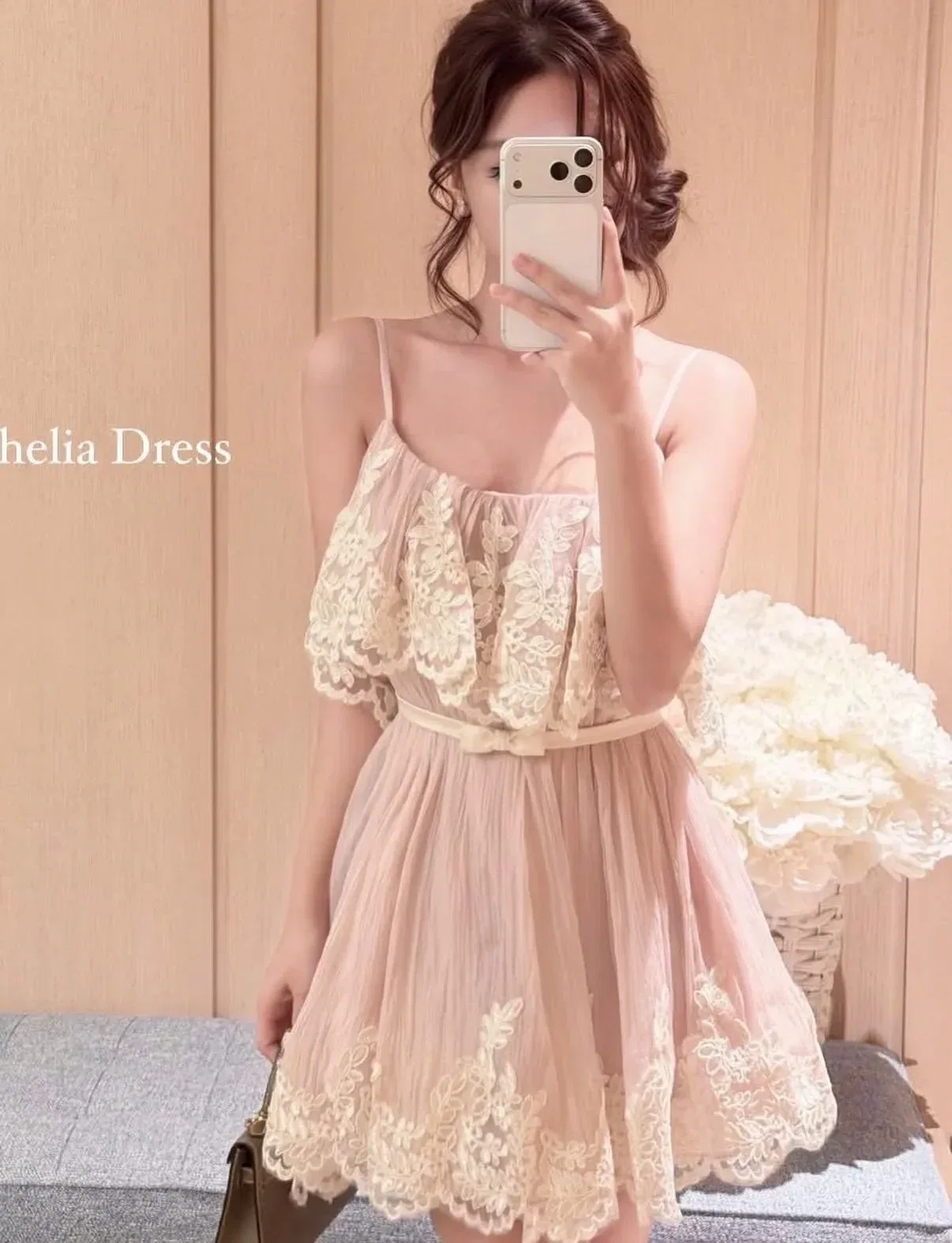 Betty Club Ophelia Dress màu hồng - size 1 fit <60kg 2