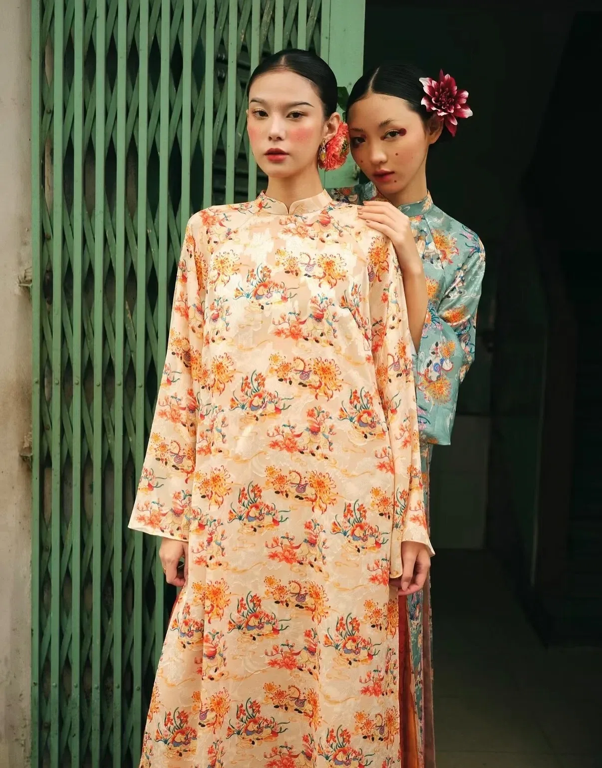 Áo dài Kim Thi Mã - size L form fit M, L 9