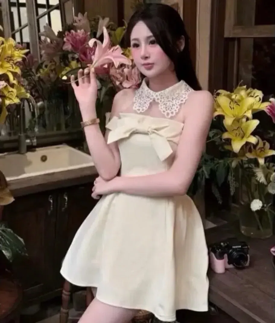 ĐẦM NƠ CỔ REN ( kèm bảo hộ) 2