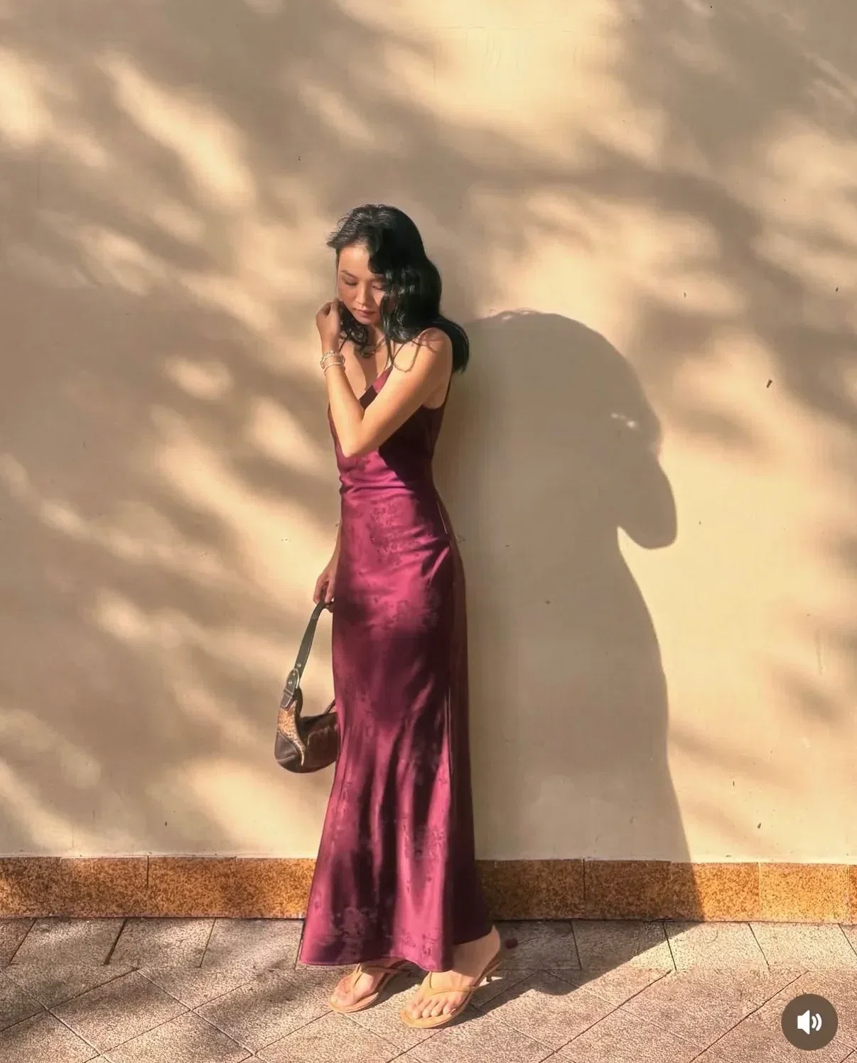 Burgundy 🍾 Luna Dress - size L (tím đậm) 4