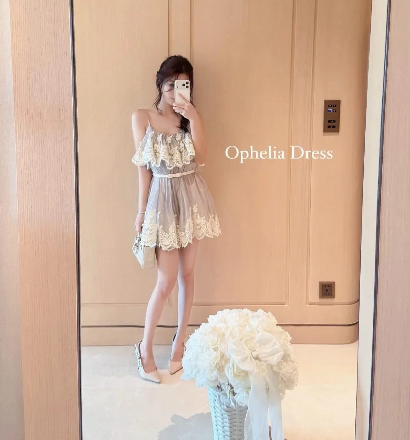 Ophelia Dress - size 2 (tím tro) 2