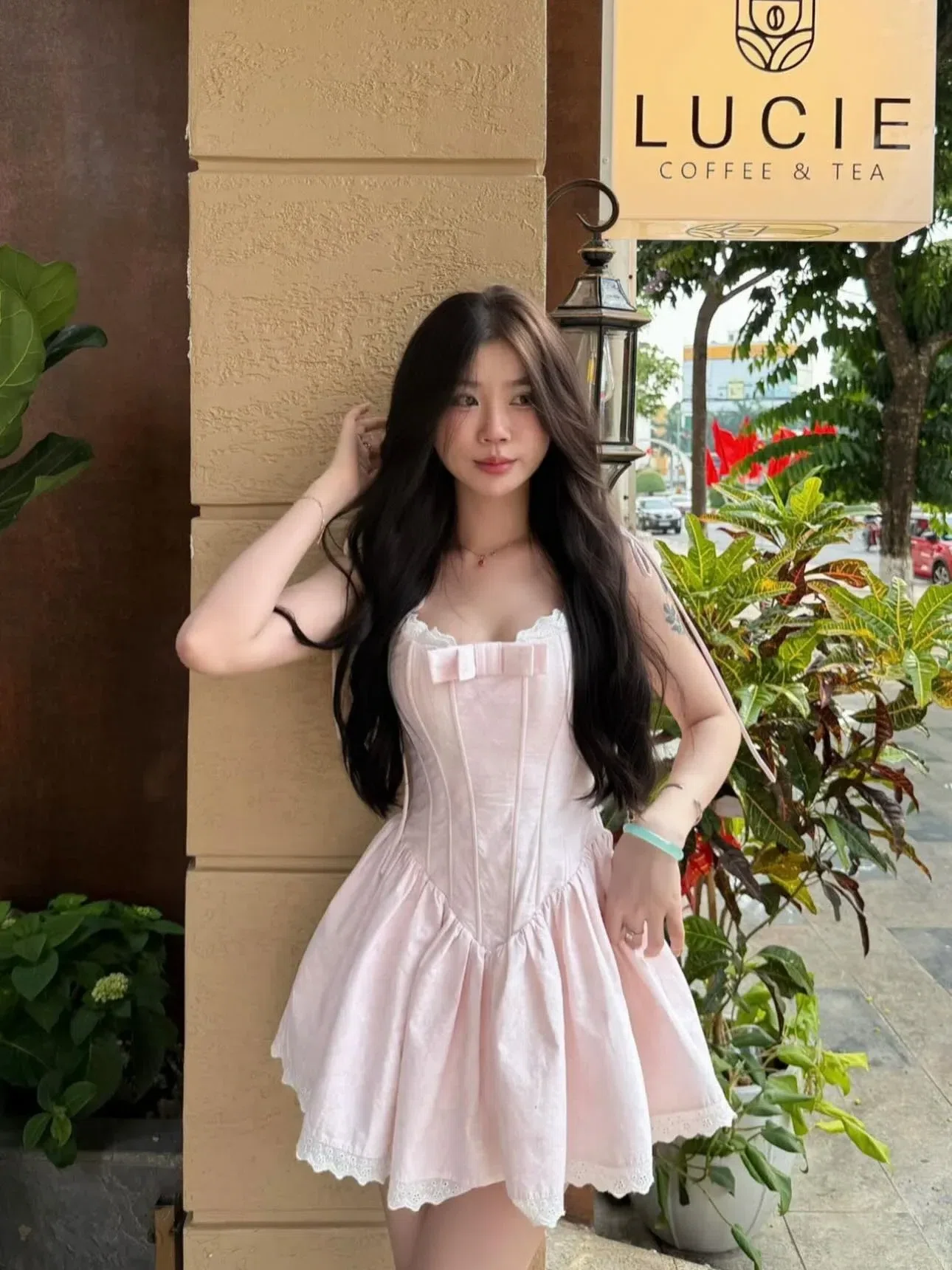 Váy hoa hồng babii 🎀 3
