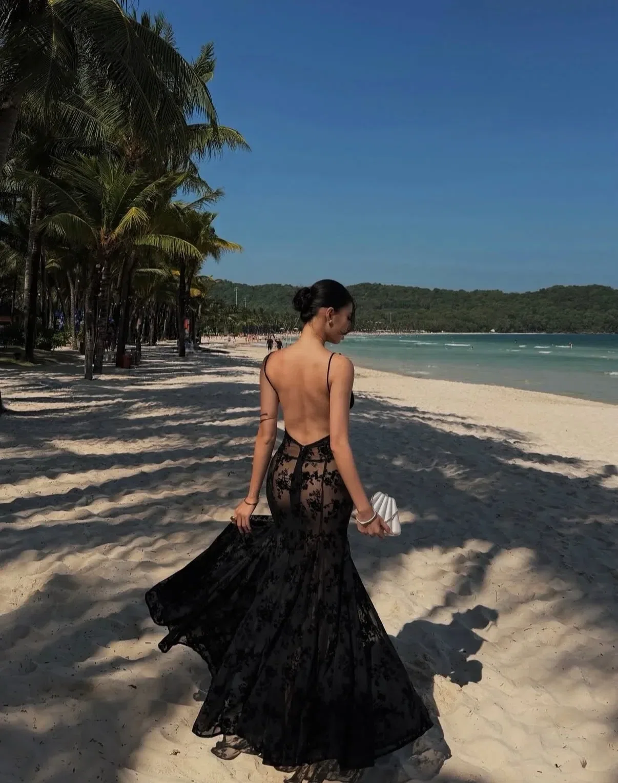 Black Swan 🦢 Black Rosie Dress - size M co giãn fit M, L 16