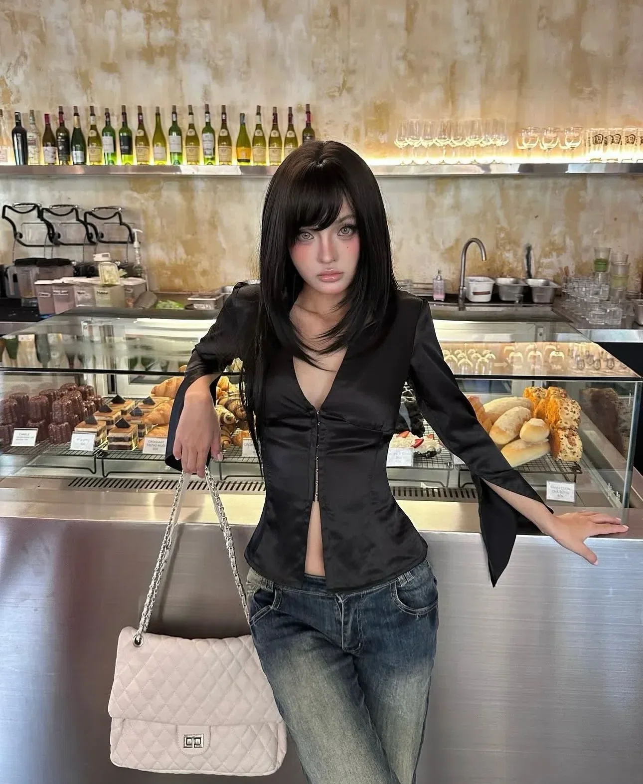 Black girll Top- Size M 1