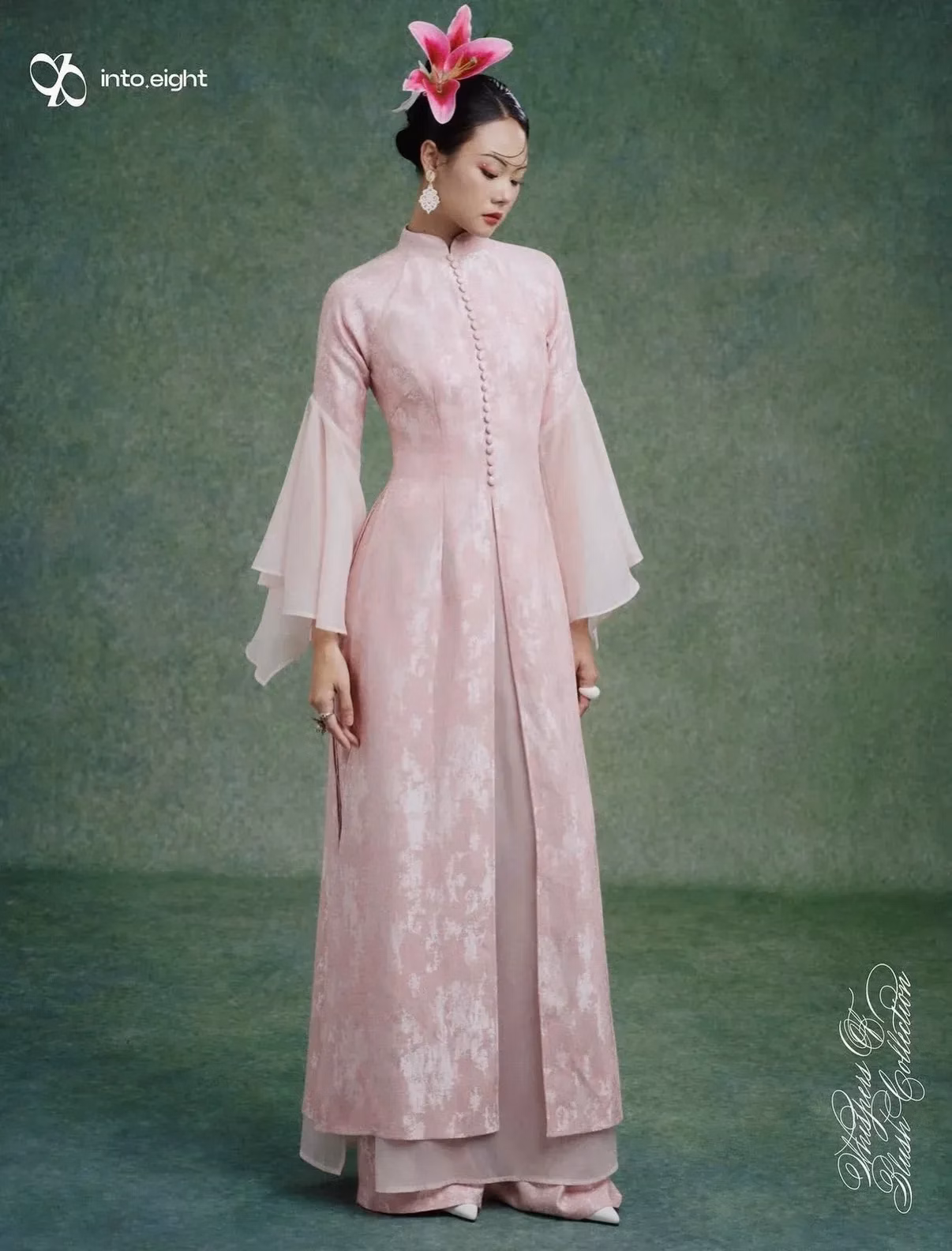Áo dài Trâm + quần Mây - size M fit M, L 7