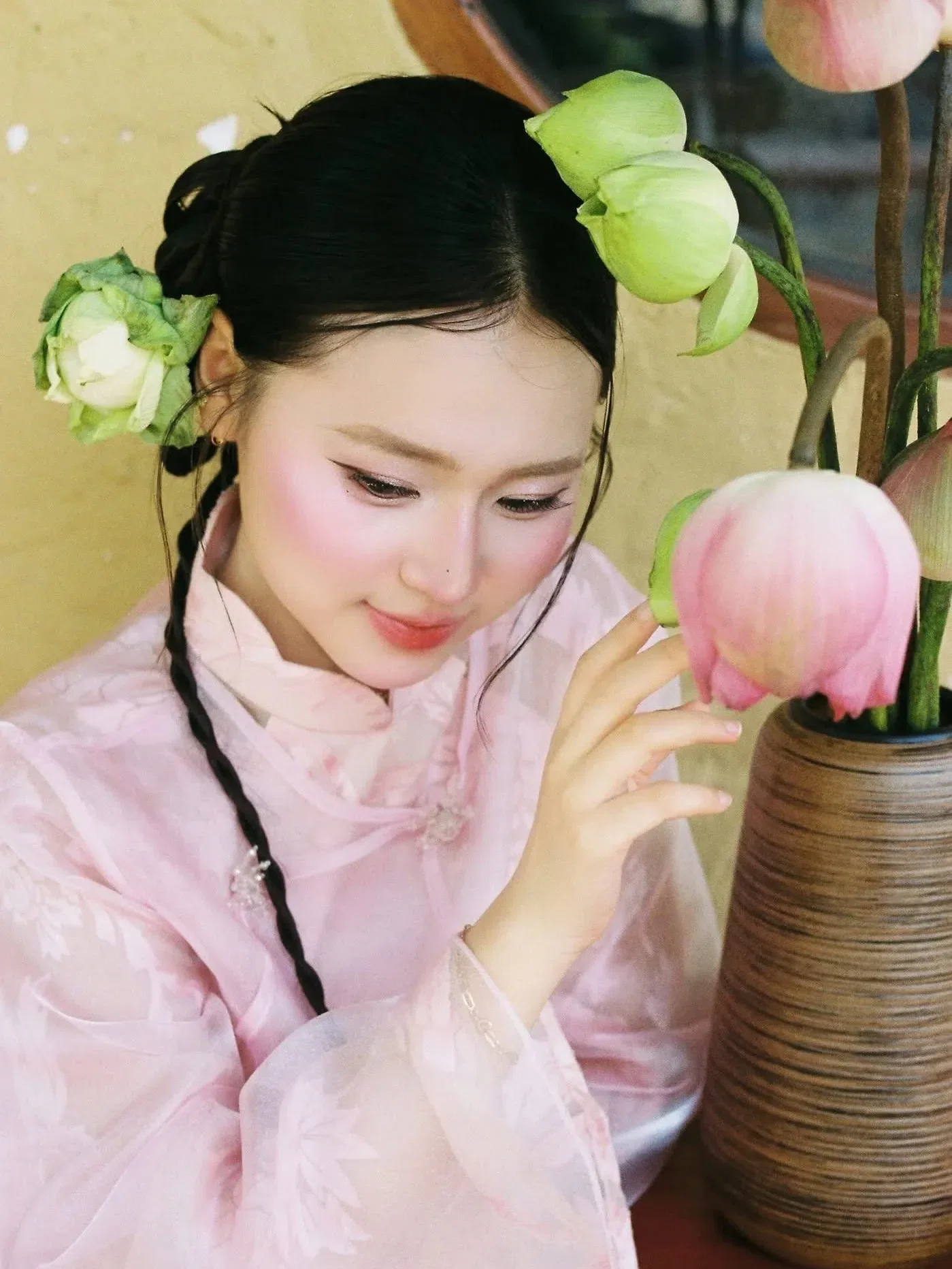 Áo dài Vũ Hoa Phấn - size L fit M L XL 14
