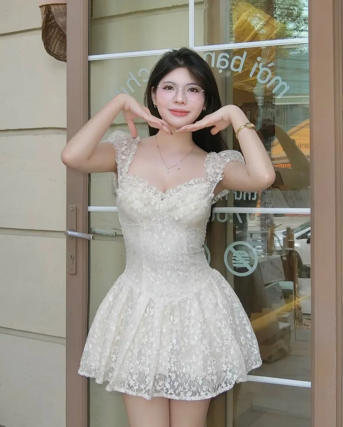 @nin.dress sz S (màu trắng) 2