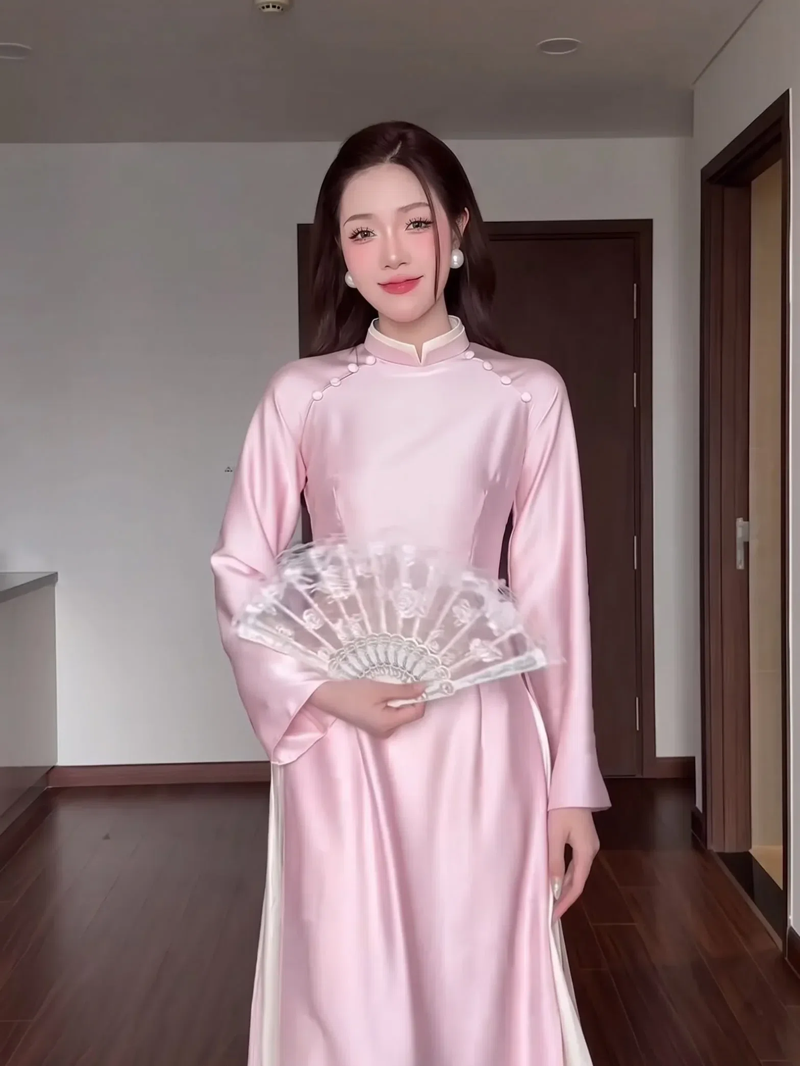 ÁO DÀI TRÚC VY size S,M 5