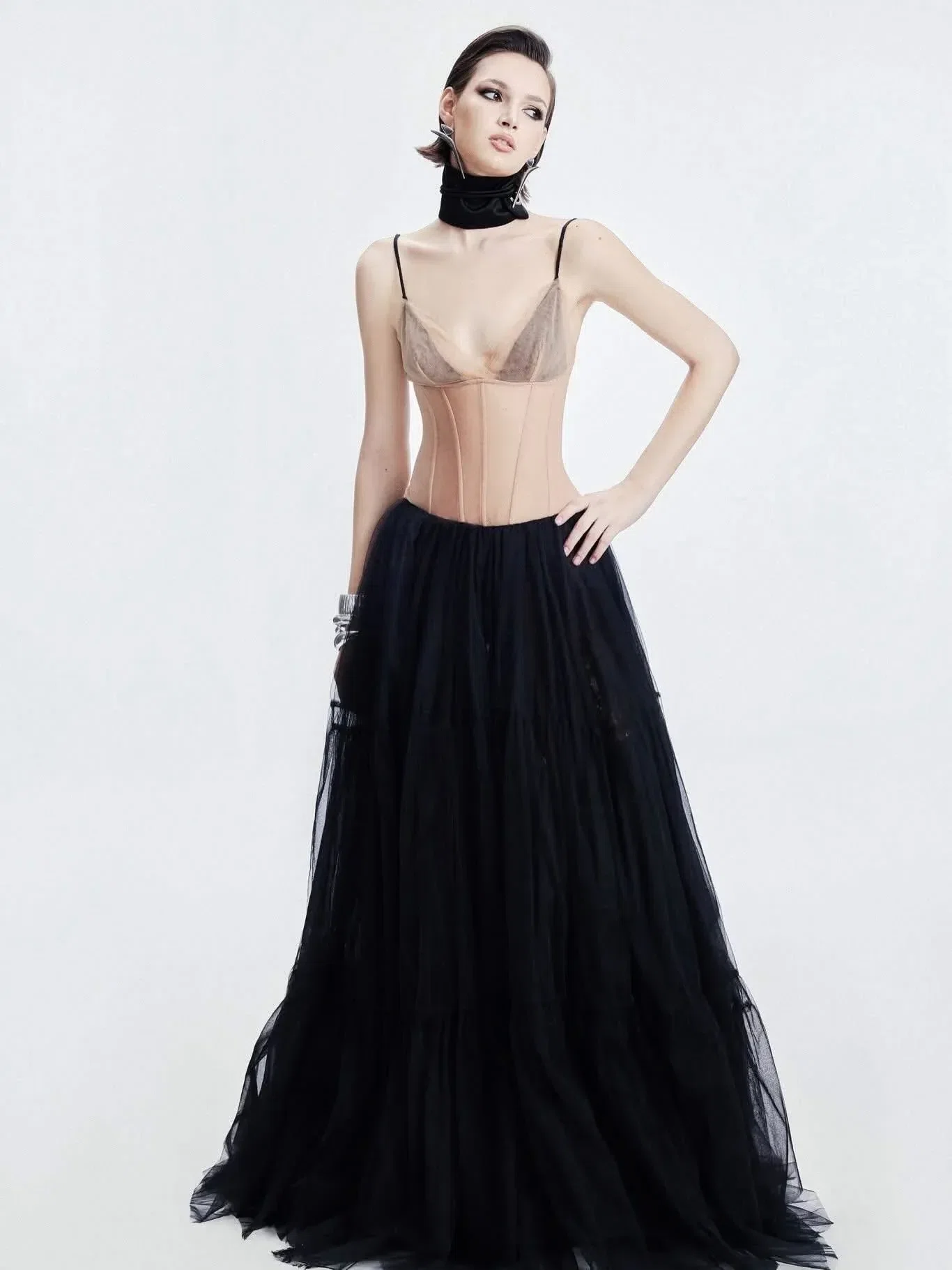 SHEER ECLIPSE DRESS - Size L 1