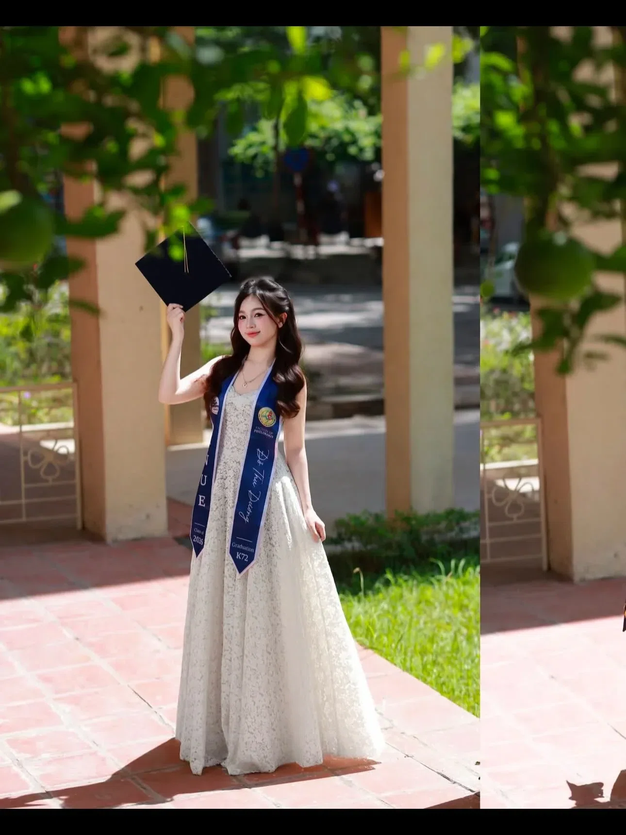 V487 AULERA đầm ren hoa đính kết 9