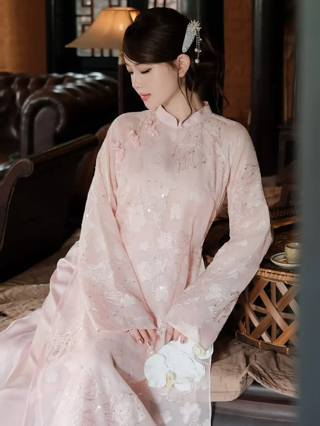 Áo dài chính chủ gia 🌰 tội gì mua gần chẹooo 🎀 5