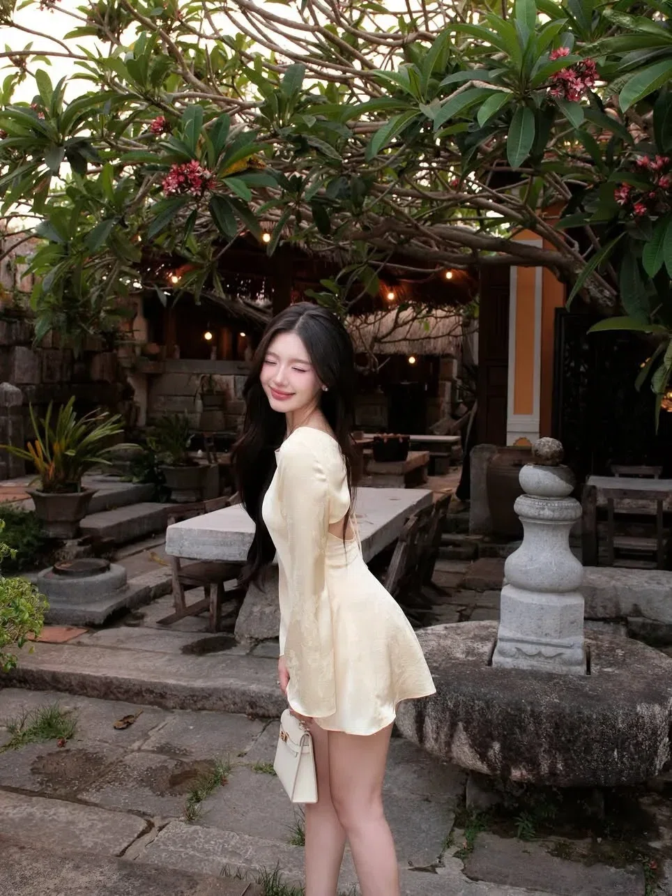Solmaris Dress - size L fit M, L (màu xanh, vàng) 1