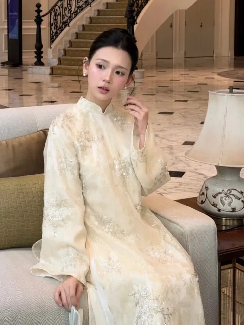 Áo dài Ivory | Hiin design 2