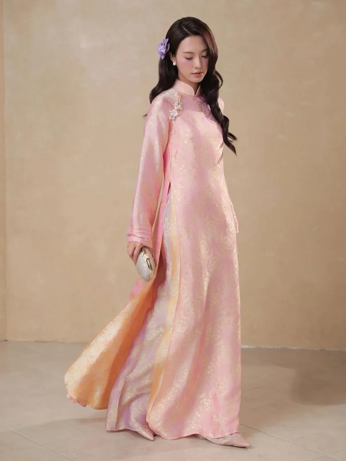 Áo dài Mộng Uyển - size M fit M, L 15