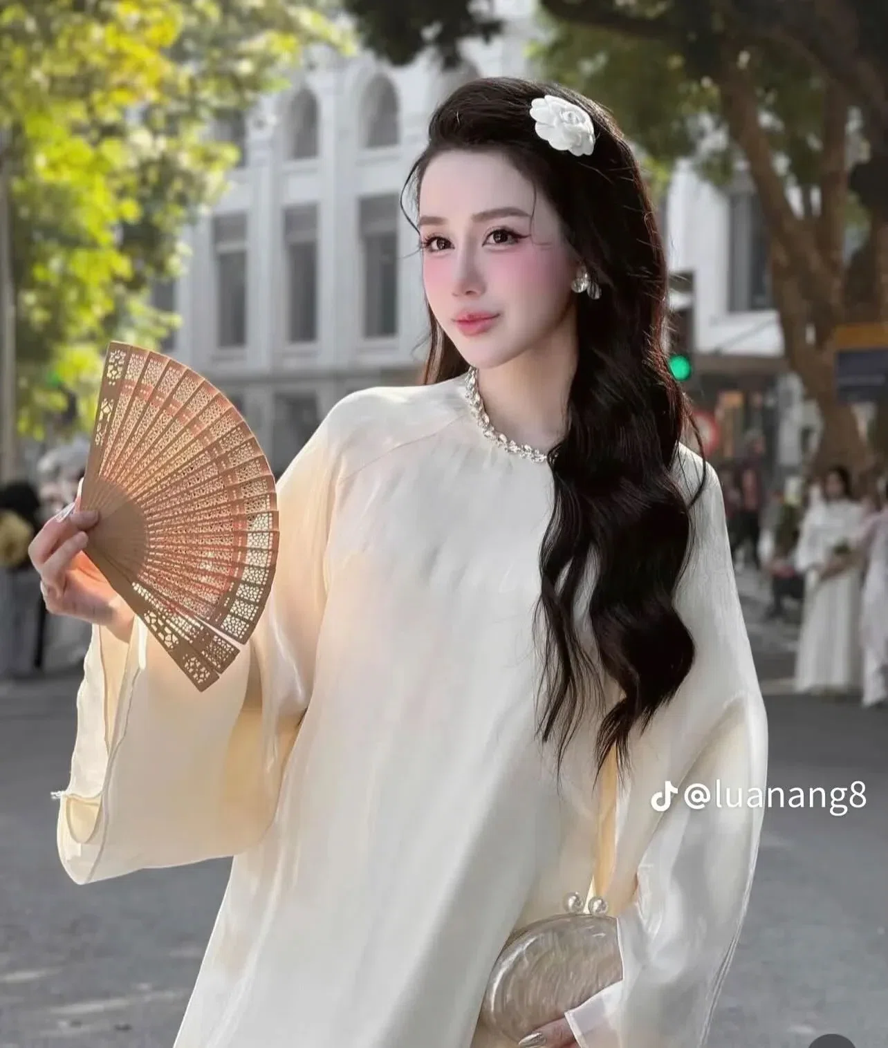 SET ÁO DÀI LÓNG LÁNH CỔ ĐÁ 3