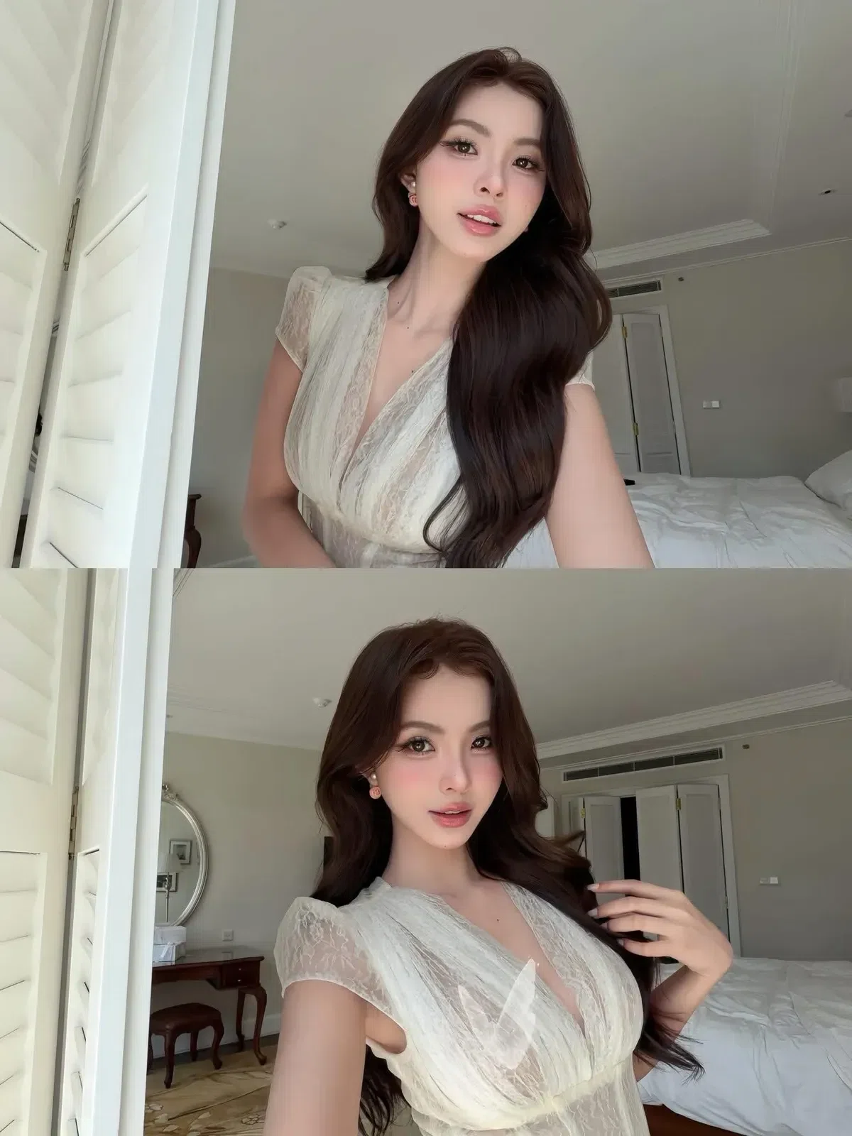 Acelia Dress - size L (màu kem) 7