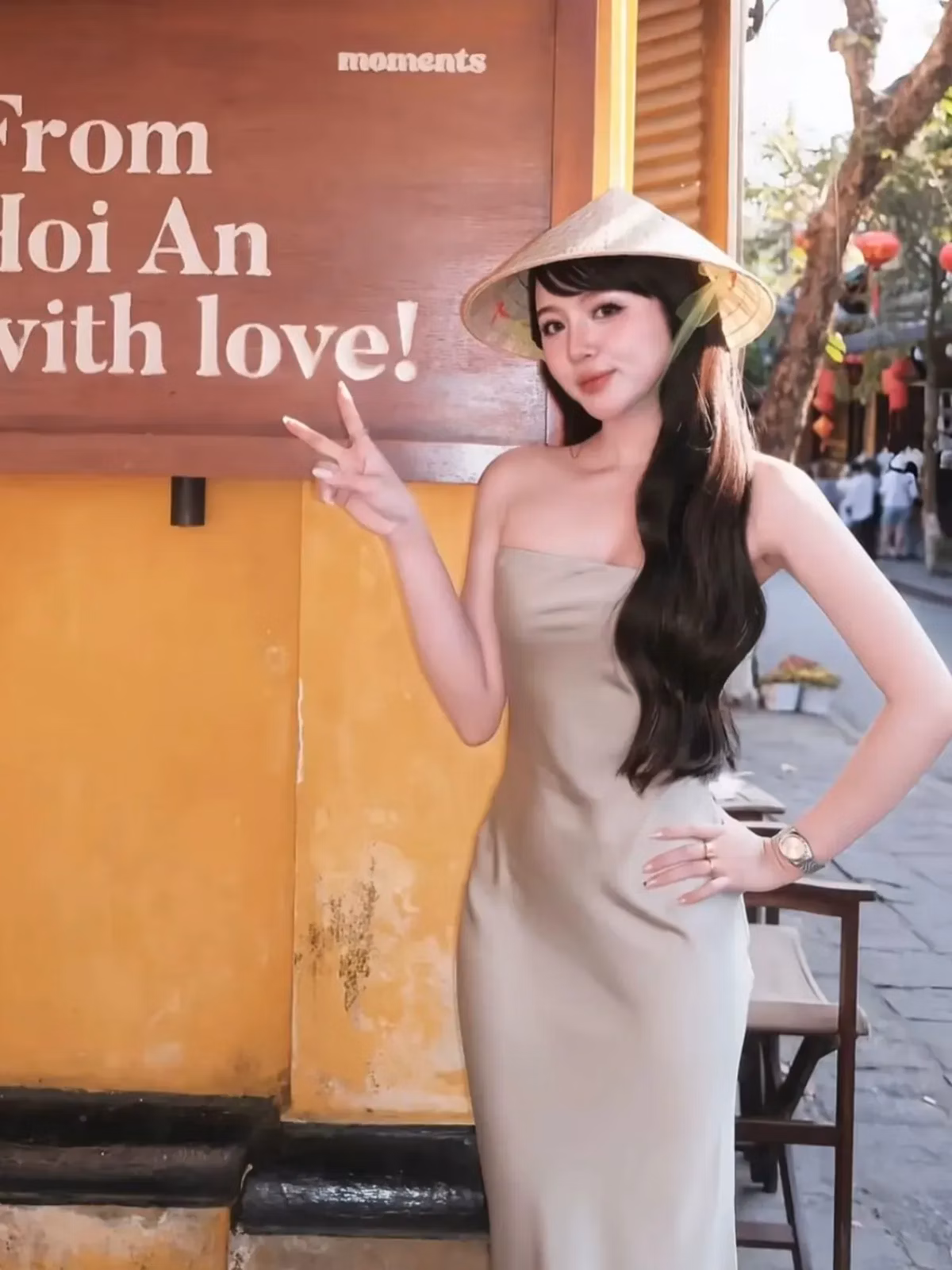 V527 Váy lụa cup KEM size S 7