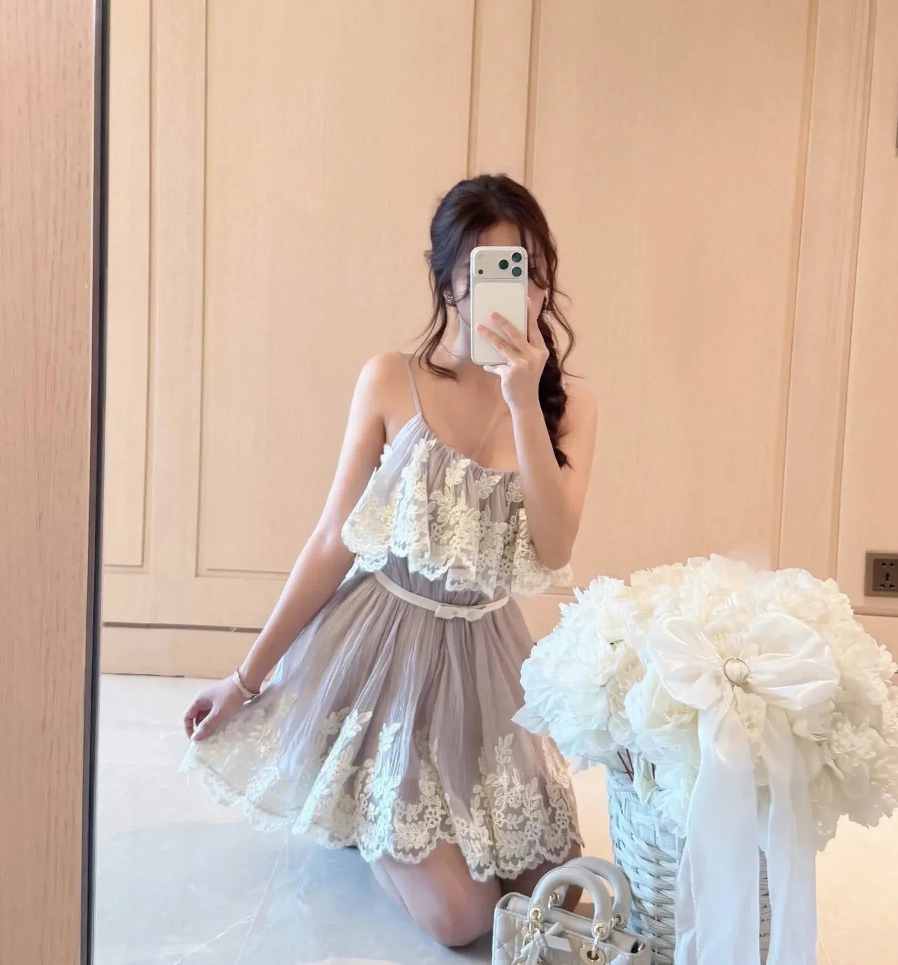 Ophelia Dress - size 2 (tím tro) 1