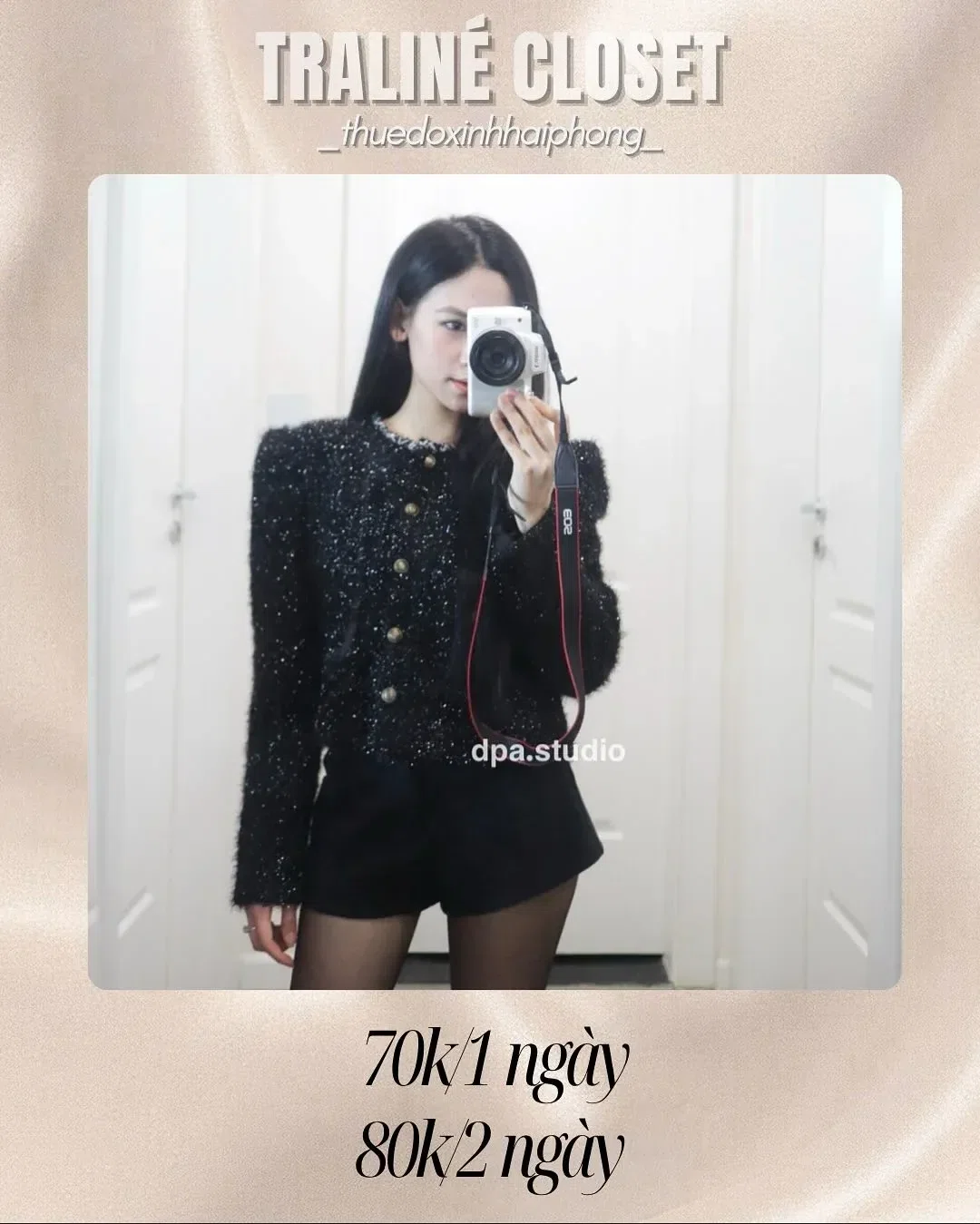 Sang hết lước chấm lun cả nhà ui🤩
Giá thuê cả set: 110k/ngày
Giá thuê lẻ áo: 7 1