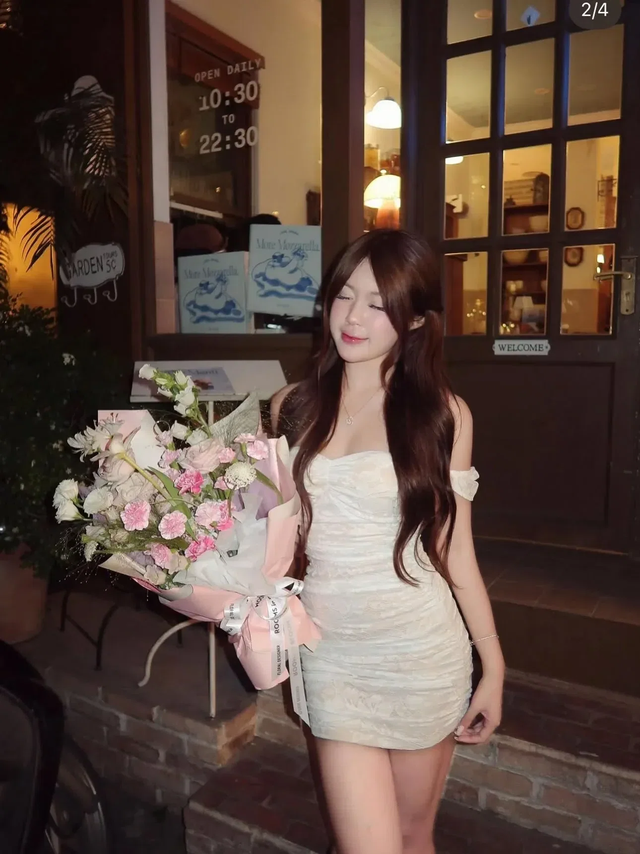 Brand: tiemchothuebysu, Item Name: Váy body ren trễ vai 5