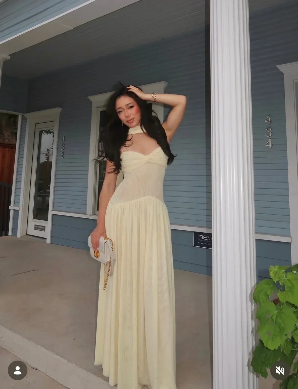 Muse Mesh Halter Dress - size L co giãn fit M, L, XL 16