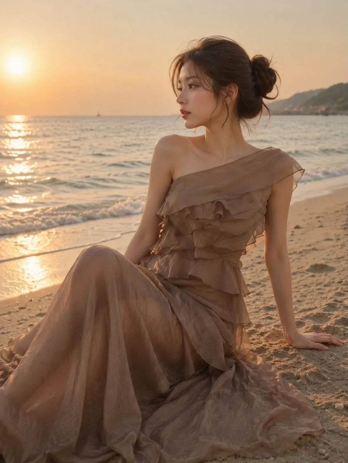 ĐẦM VOAN TƠ CHÉO VAI 2